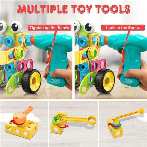 195 PCS Educational STEM Toys for Kids Building Blocks Toy With Storage Box - Picture 5 of 6